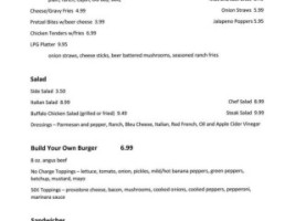 Loretto Pub Grill menu