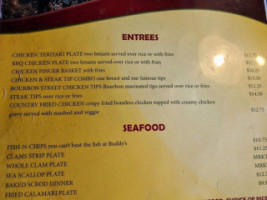 Buddy's Union Villa menu