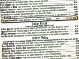 Somerset Grille menu