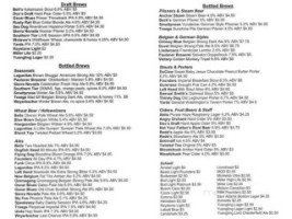 Union Publick House menu