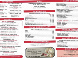 Crown Pizza menu