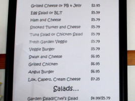 Center Harbour Bay Gulls menu