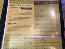 Señor Iguanas Restaurantes Mexicanos menu