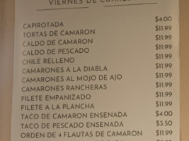 Cenaduria Gumacus menu