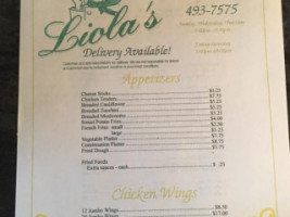 Liolas Pizzeria menu