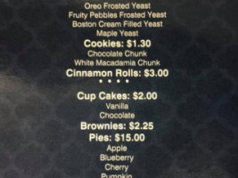 New Age Baking Company menu