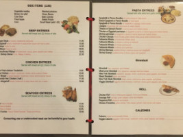 Marro's Italian menu