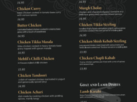 Mehfil Indian menu