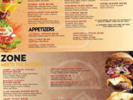 Ak Burger Zone menu