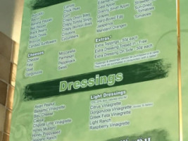 Designer Greens Orlando menu