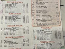 Lins Garden menu