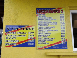 Lucky Dawgs 2 menu