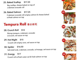 Sushi Ye menu