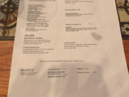 Tipper's menu