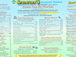 Spadaforas Seafood Market menu