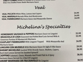 Michelina's Italian Cuisine menu