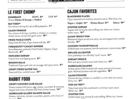 Razzoo's Cajun Cafe menu