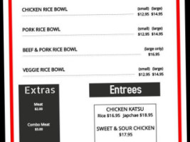 Chicken Town menu