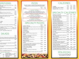 Omega Pizza menu