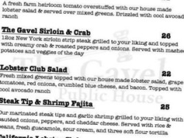 The Gavel Public House menu