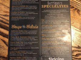 Harrigan's Prime Grill menu