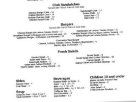 Sam's On The Harbor menu