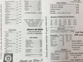 Corky's Drive-in menu