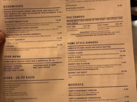 Bunker's Smokehouse Grill menu