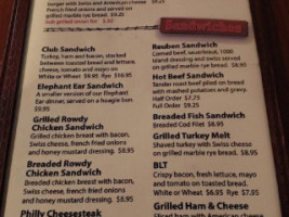 Rowdey's Steakhouse menu