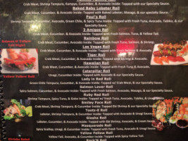 Sakura Sushi Llc menu