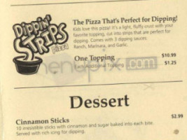 Pizza Hut menu