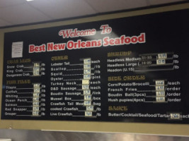 New Orleans Seafood menu