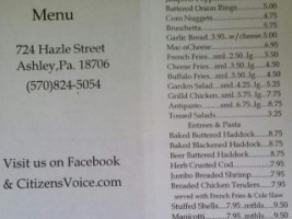 Newtown Cafe menu