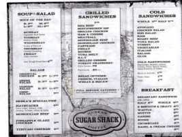 Heska's Sugar Shack menu