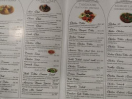 Memories Of India menu