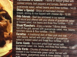 El Ranchero menu