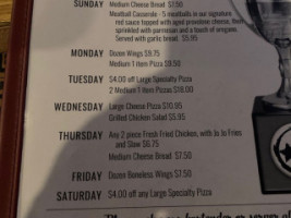 The Third Place menu