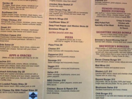 Brewster's Northwoods menu