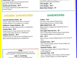 Lake's Dairyland menu