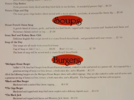 Michigan House Cafe And Brew Pub menu