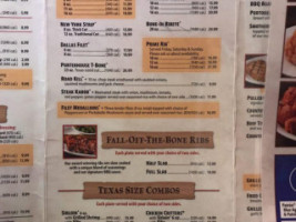 Texas Roadhouse menu