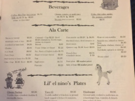 El Chaparral Grill menu