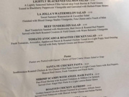 La Jolla Groves menu