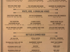 The Gas Lantern Drinking Company menu