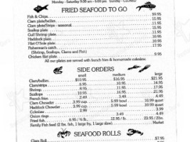 Falmouth Fish Market Inc menu