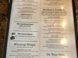 3 Brothers Corner Tavern menu