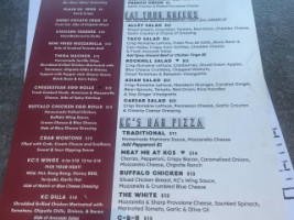 Kc's Alley menu