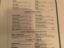 Khyber North Indian Grill menu