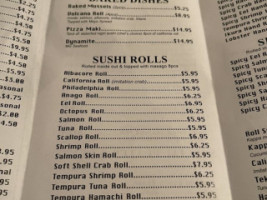 Osaka Japanese Food Sushi menu