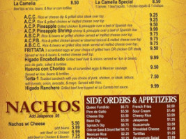 Kiko's Mexican menu